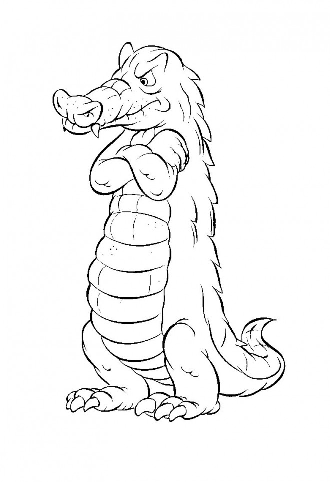 Coloriage Crocodile gratuit à imprimer