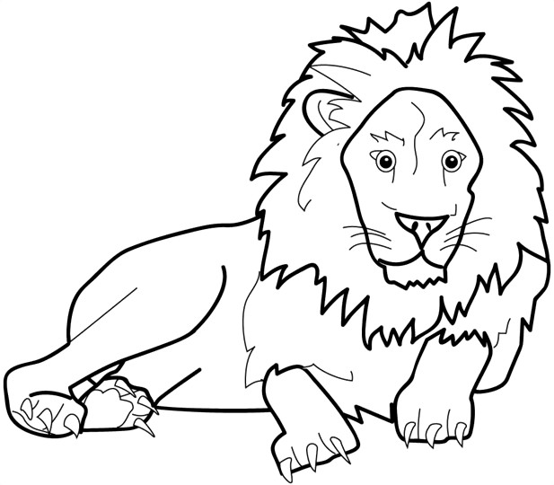 Coloriage Lion gratuit à imprimer