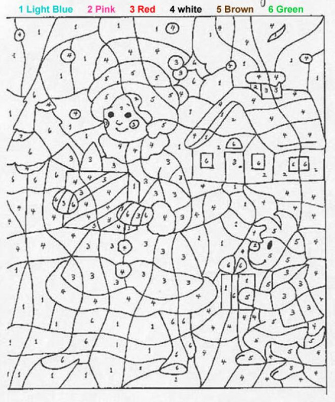 Coloriage Magique Dessin à Numéro dessin gratuit à imprimer