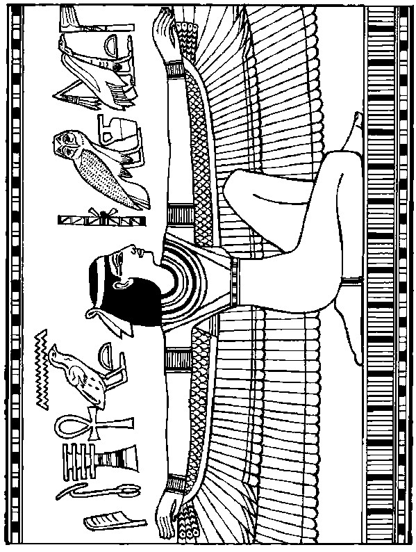 Coloriage Egypte gratuit à imprimer liste 20 à 40