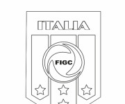 Coloriage et dessins gratuit Italie Football à imprimer