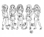 Coloriage Légo Friends à colorier dessin gratuit à imprimer