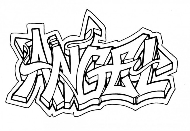 Coloriage Art Graffiti en ligne dessin gratuit à imprimer