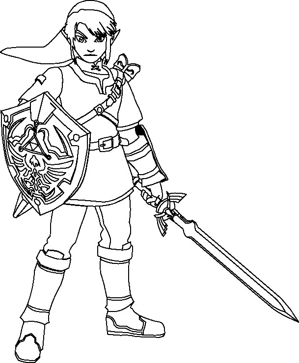 Coloriage The legend of Zelda dessin gratuit à imprimer