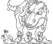 Coloriage Sid et les dinosaurs