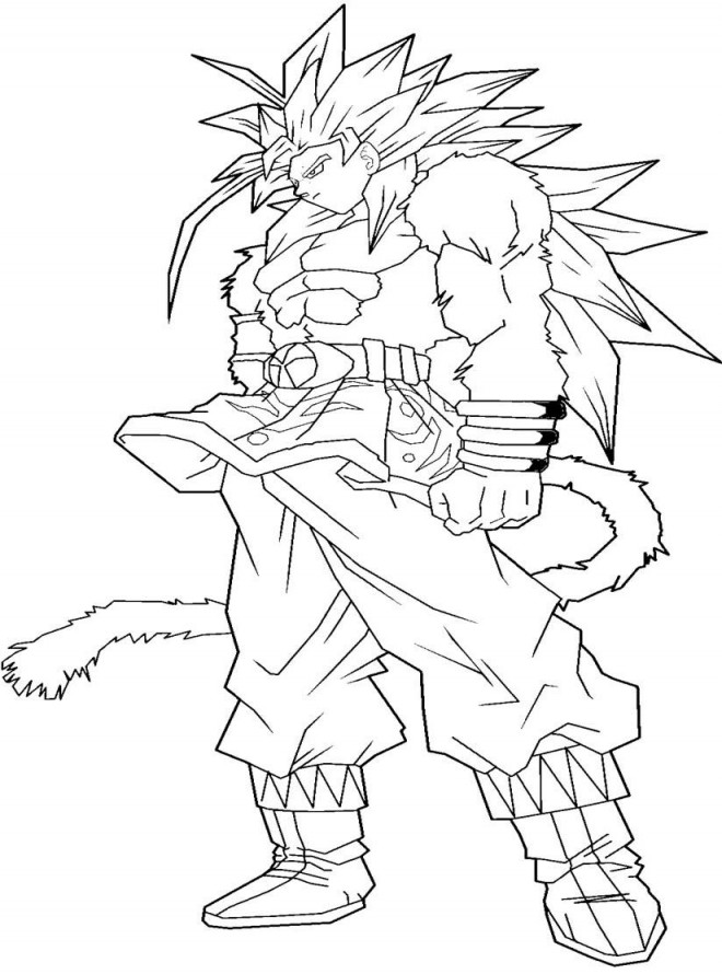Coloriage Dragon Ball Z Songoten dessin gratuit à imprimer