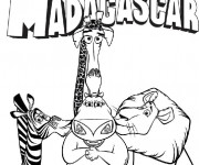Coloriage et dessins gratuit Madagascar film à imprimer