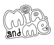 Coloriage Logo de Mia and me
