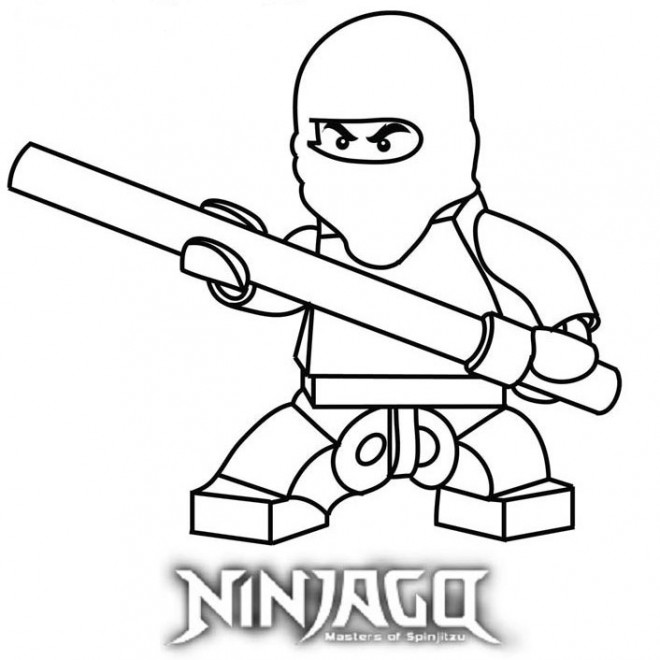 Coloriage Ninjago Jay dessin gratuit à imprimer