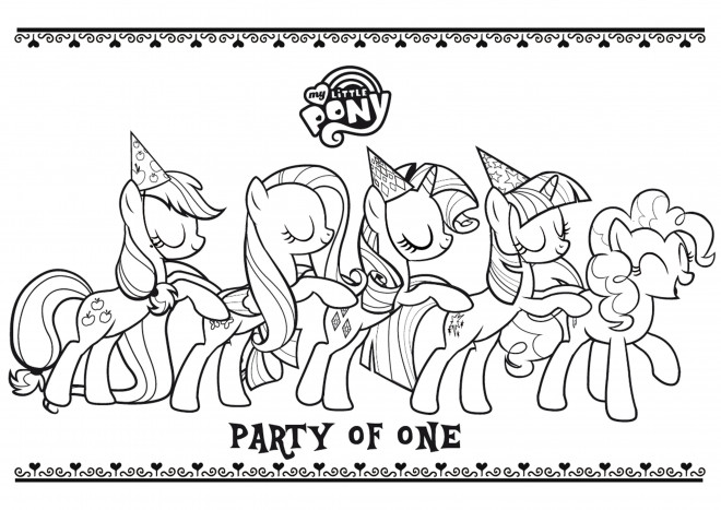 Coloriage My little pony dessin gratuit à imprimer