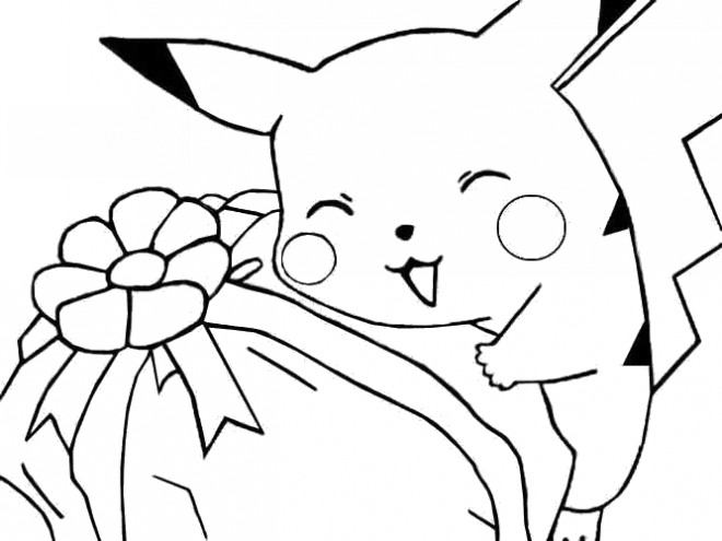 Coloriage Pikachu 36 dessin gratuit à imprimer