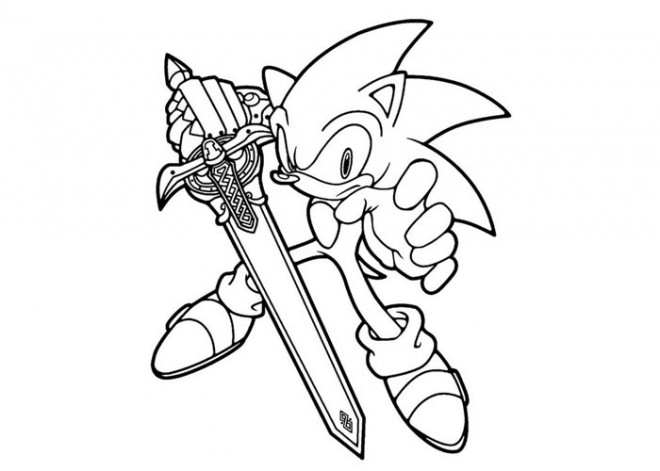 Coloriage Sonic en ligne gratuit dessin gratuit à imprimer