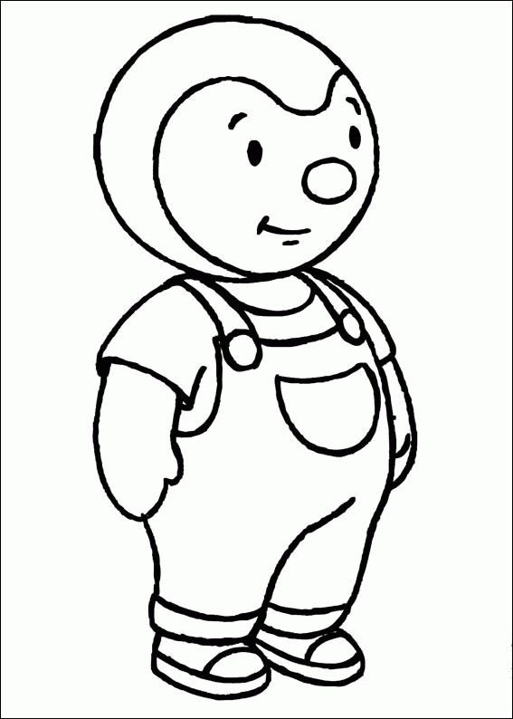 Coloriage Tchoupi et Doudou 7 dessin gratuit à imprimer