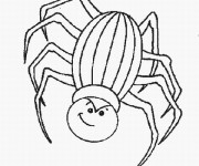 Coloriage et dessins gratuit Araignée d'Halloween à imprimer