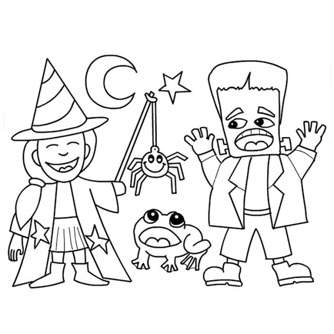 Coloriage Dessin Halloween en ligne dessin gratuit à imprimer