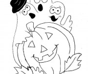 Coloriage et dessins gratuit Halloween en ligne à imprimer