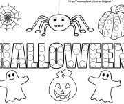 Coloriage et dessins gratuit Halloween enfants à imprimer