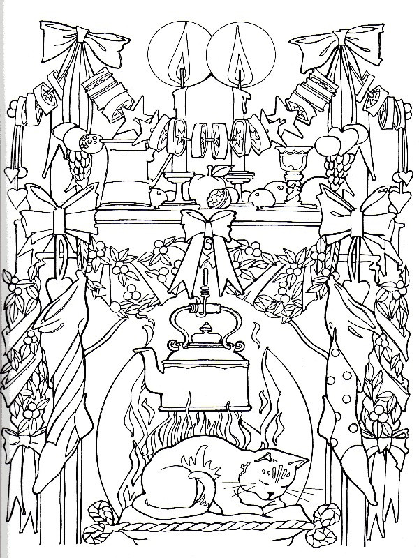 Coloriage Adulte Paysage gratuit à imprimer