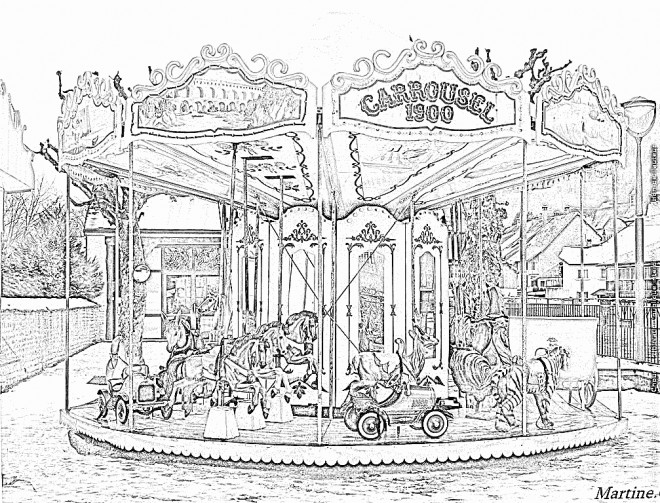 Coloriage Adulte Paysage gratuit à imprimer