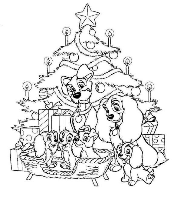Coloriage Disney Noel pour enfant dessin gratuit à imprimer
