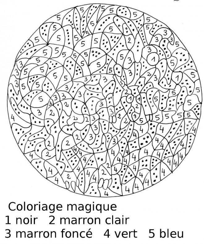 Coloriage Magiques Numération pour enfant dessin gratuit à imprimer