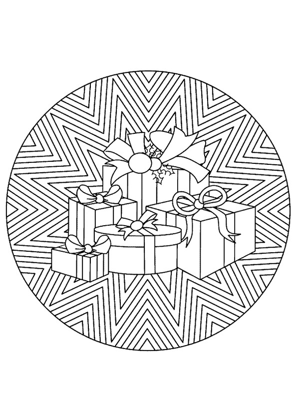 Coloriage Noel Adulte gratuit à imprimer