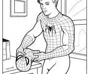 Coloriage Spiderman sans masque dessin gratuit à imprimer