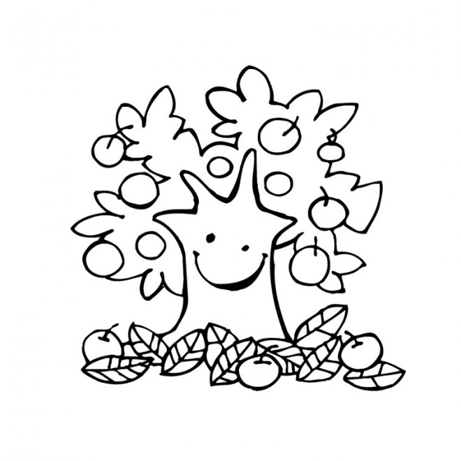 Coloriage Fruits d'Automne dessin gratuit à imprimer