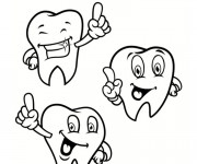 Coloriage et dessins gratuit Santé dentaire à imprimer