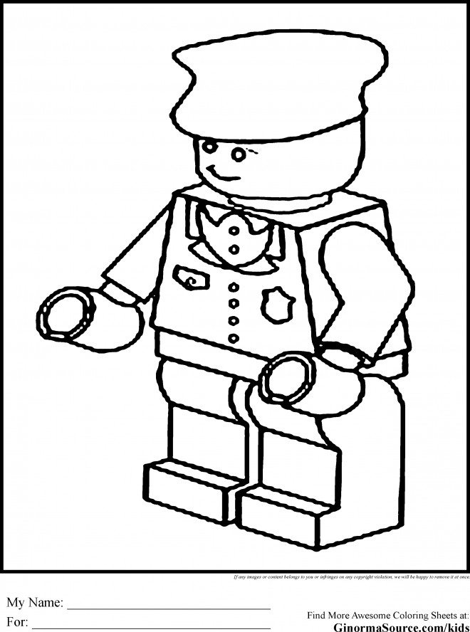 Coloriage Police gratuit à imprimer