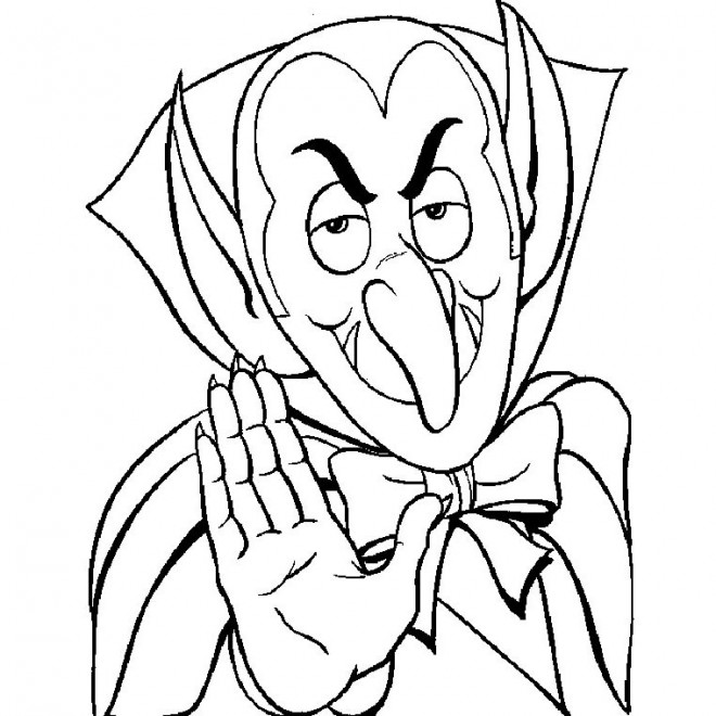 Coloriage Vampire gratuit à imprimer