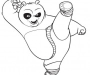 Coloriage et dessins gratuit Dessin Kung Fu Panda à imprimer