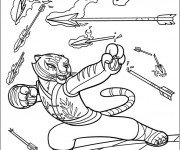 Coloriage et dessins gratuit Dessin Tigresse Kung Fu Panda à imprimer