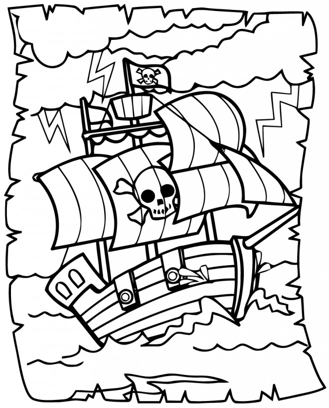 Coloriage Pirate gratuit à imprimer