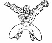 Coloriage et dessins gratuit Spiderman à l'assaut à imprimer