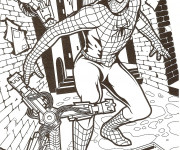 Coloriage et dessins gratuit Spiderman Le Film à imprimer
