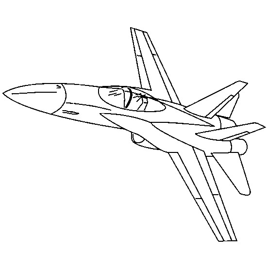 Coloriage Avion de guerre à colorier dessin gratuit à imprimer