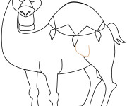 Coloriage Beau dessin de chameau