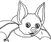 Coloriage et dessins gratuit Petit chauve-souris à imprimer