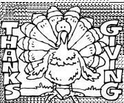 Coloriage Dinde Thanksgiving