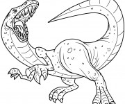 Coloriage et dessins gratuit Dessin de dinosaure Tyrex à imprimer