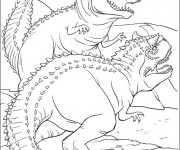 Coloriage et dessins gratuit Dinosaure Ankylosaure à imprimer