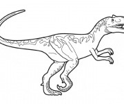 Coloriage et dessins gratuit Dinosaure en couleur à imprimer