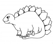 Coloriage et dessins gratuit Dinosaure en ligne à imprimer