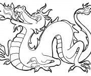 Coloriage Petit Dragon légendaire