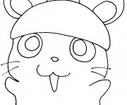 Coloriage Hamster dessin animé