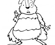 Coloriage et dessins gratuit Hamster rigolo à imprimer