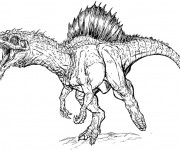 Coloriage et dessins gratuit Dinosaure au crayon à imprimer