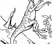 Coloriage et dessins gratuit Dinosaure carnivore à l'attaque à imprimer
