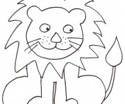 Coloriage Lion 12